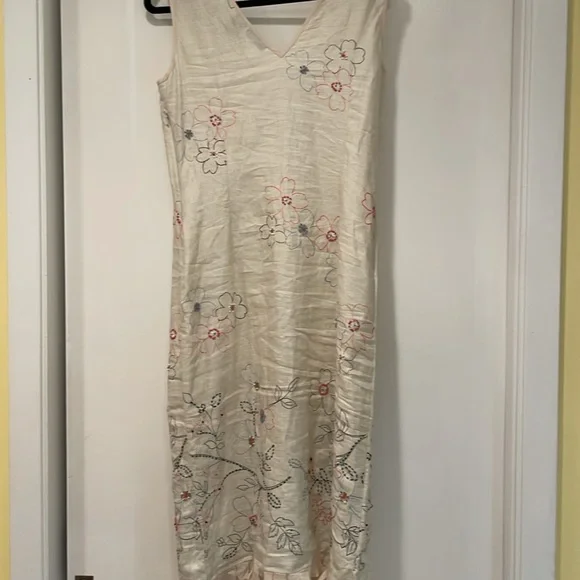 Willi Smith embroidered linen dress - Picture 6 of 6